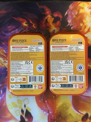 2x Lata One Piece Luffy + Carta Promo