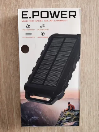 Powerbank. Batería Solar E.POWER 26800mAh