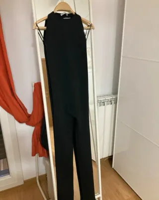 Mono Zara Halter Negro Talla S.