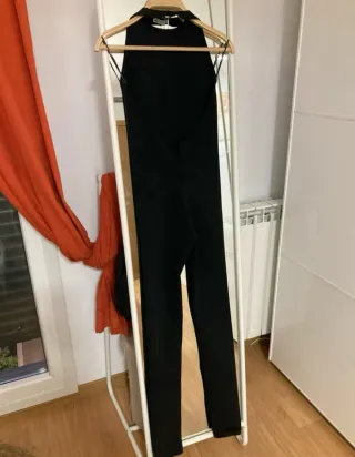 Mono Zara Halter Negro Talla S.