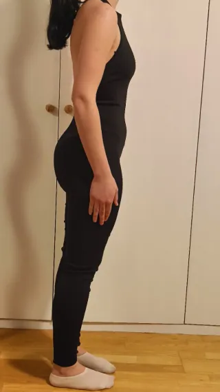 Mono Zara Halter Negro Talla S.