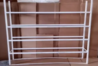 Estantería metálica grande blanca