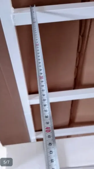 Estantería metálica grande blanca