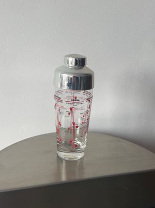 Coctelera Vintage Cristal y Metal