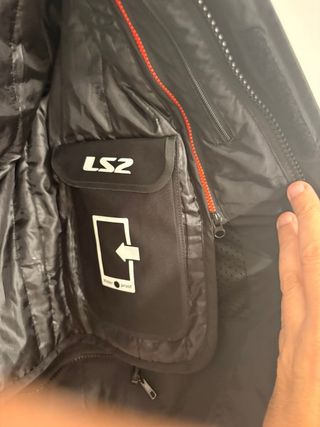 Chaqueta Moto LS2 Metropolis Hombre Negra Talla M.