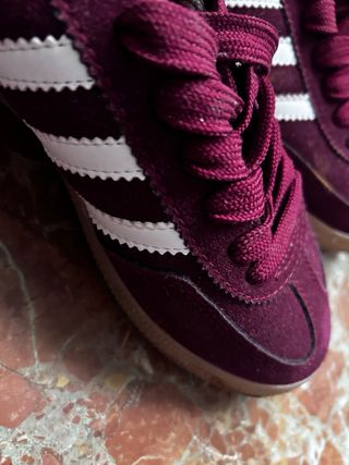 Zapatillas Adidas Spezial Mujer  Granate/Blanco