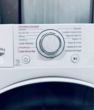 200.Lavadora Lg 9 kilos Smart Thinq NUEVA TARA
