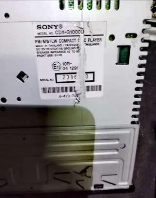 Radio USB Sony CDX-G1000U