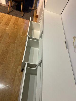 Mueble de salón blanco modular