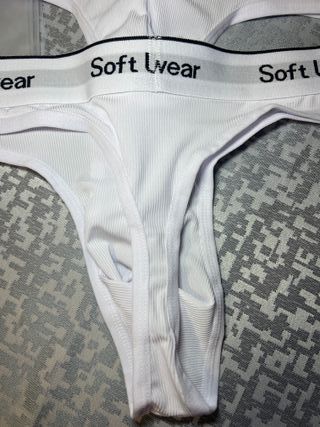 3 tangas blancos talla M