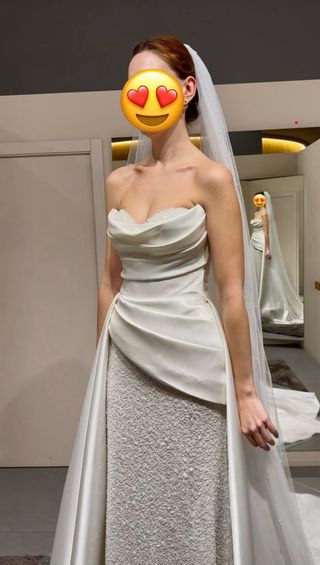 Vestido Novia Milla Nova 2 en 1 + 2 Velos