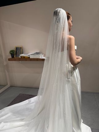 Vestido Novia Milla Nova 2 en 1 + 2 Velos