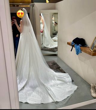 Vestido Novia Milla Nova 2 en 1 + 2 Velos