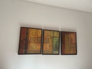 Set 3 Cuadros Decoración Abstracta
