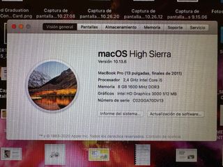 MacBook Pro 13 2011 Intel Core i5 8GB RAM