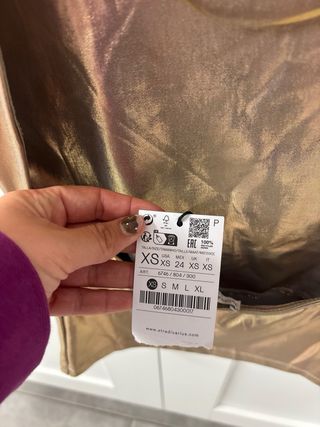 Top Stradivarius Dorado