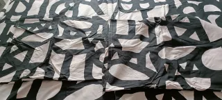 Funda Nórdica Diseño Abstracto Blanco y Negro Ikea