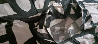 Funda Nórdica Diseño Abstracto Blanco y Negro Ikea