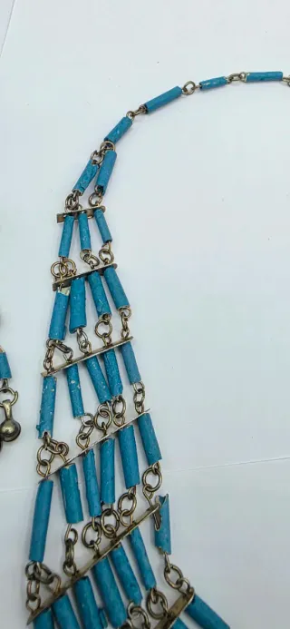 Set Etnico Collana Pettorale e Orecchini