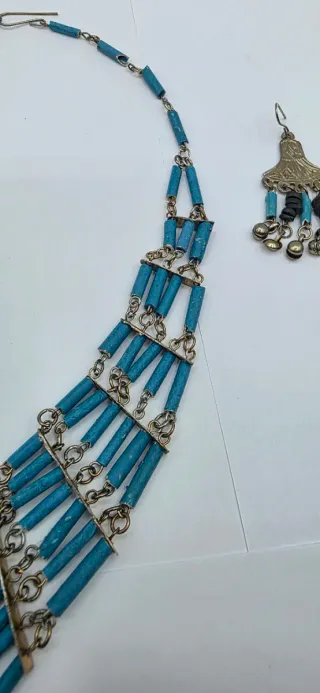 Set Etnico Collana Pettorale e Orecchini