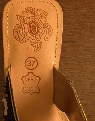 Infradito cuoio donna n.37