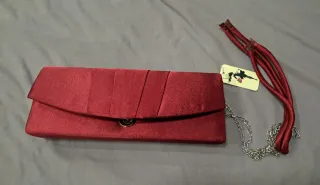 Bolso de fiesta tipo clutch rojo NUEVO