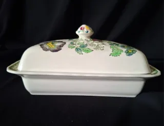 ANTIGUA MANTEQUILLERA CERÁMICA INGLESA MASON'S