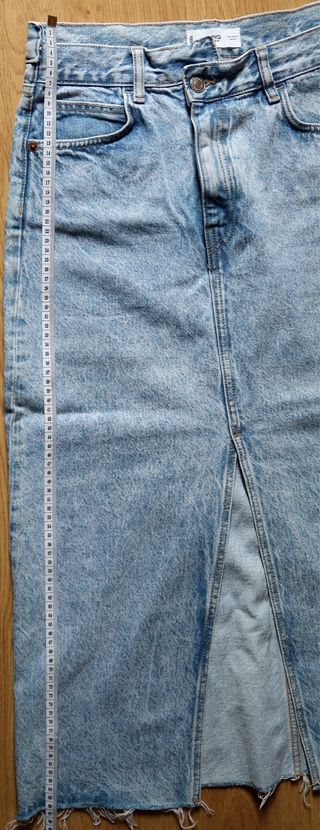 Falda vaquera Mango abertura delantera Talla M