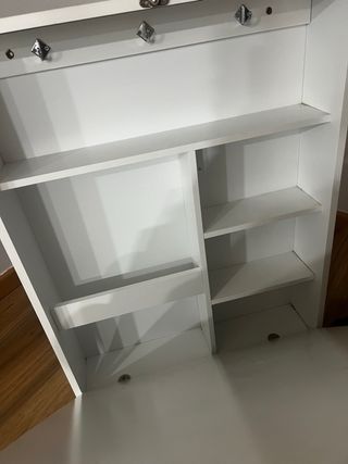 Escritorio Plegable Madera Blanco