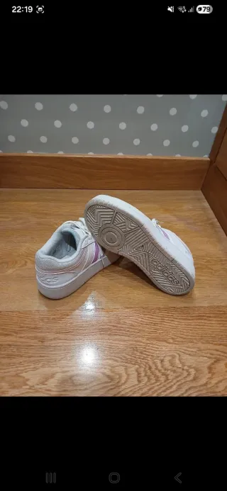 Zapatillas Adidas Blancas y Rosas, talla 38 y 2/3