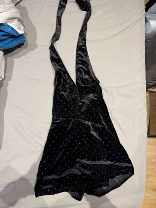 Mono corto negro lentejuelas talla XS
