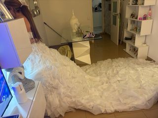 Traje de Novia Blanco con Pedrería