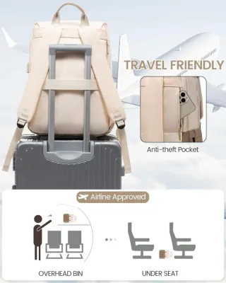 Mochila Lovevook Beige y Marrón