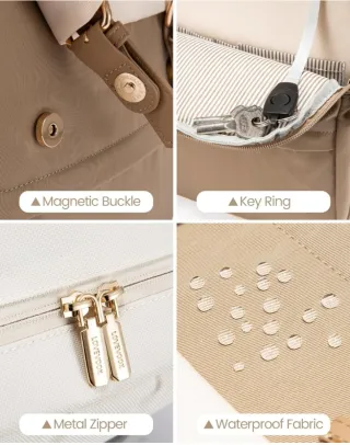 Mochila Lovevook Beige y Marrón