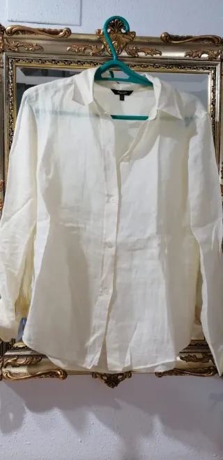 Camisa Lino Massimo Dutti Talla S