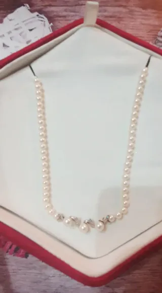 Collana Mikiko Oro 18kt Perle e Diamanti