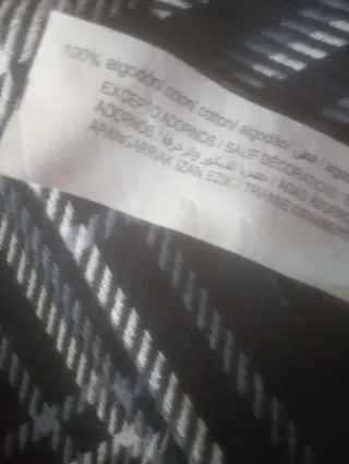 Camisa cuadros gruesa  M