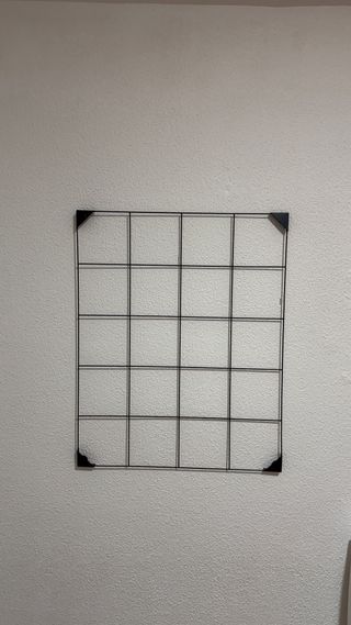 Panel rejilla pared Ikea negro