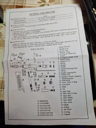 Aerógrafo AIR BRUSH con accesorios