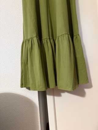 Vestido largo verde Space Flamingo