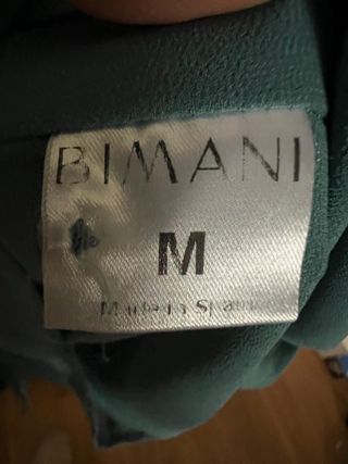 Blusa Bimani verde con lazada