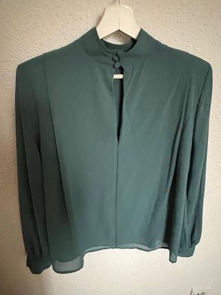 Blusa Bimani verde con lazada