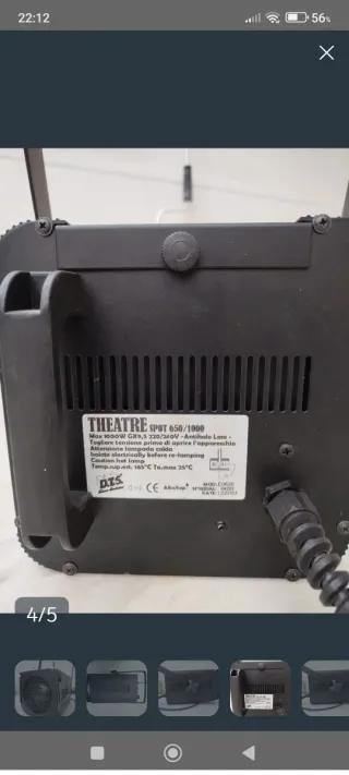 Foco de iluminación profesional Pc 1000w