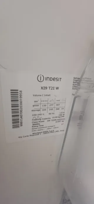 Nevera Indesit Blanca