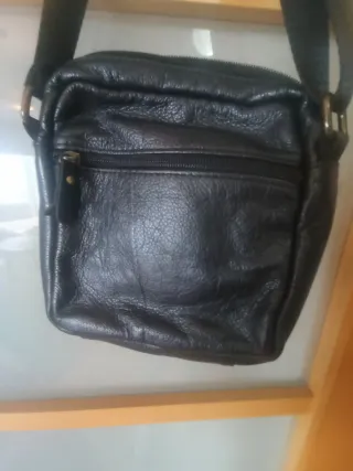 Bolso bandolera hombre negro