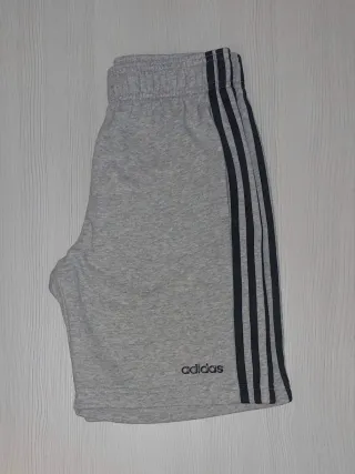 Pantalón corto Adidas niño gris