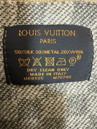 Bufanda Louis Vuitton Damier Gris