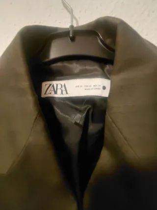 Blazer Zara Verde Oliva