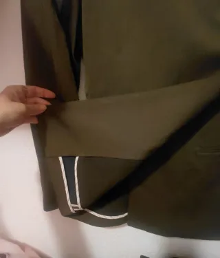 Blazer Zara Verde Oliva