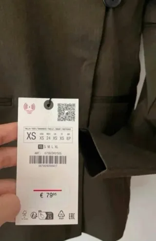 Blazer Zara Verde Oliva